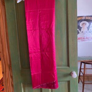 Emporio Armani Red with pink undertones silk and rayon scarf/wrap